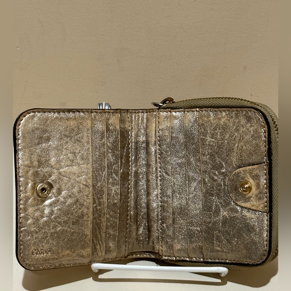 Chloe Leather Bifold Zip Wallet - Picture 2 of 9